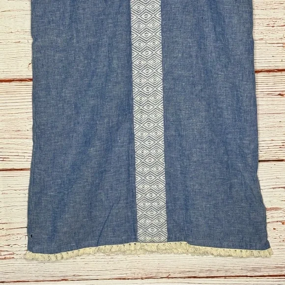 Soft Joie Natali Shift Dress in Chambray/Porcelain Sz S - Picture 7 of 11